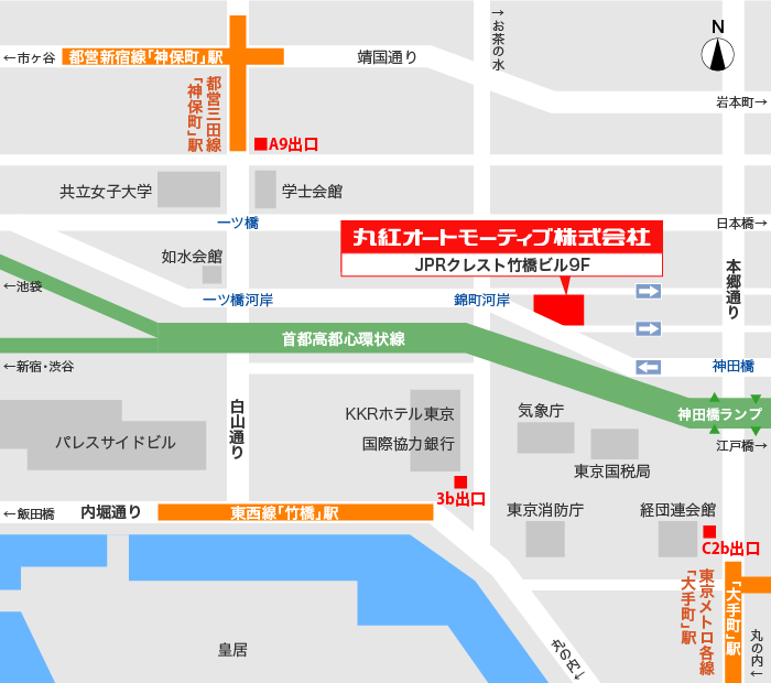本社マップ 会社案内 丸紅オートモーティブ株式会社 本社マップ 会社案内 丸紅オートモーティブ株式会社